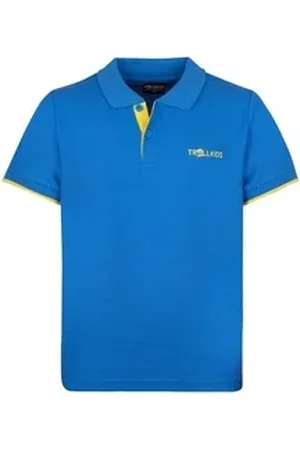 TROLLKIDS Poloshirt Bergen XT blau|gelb 92