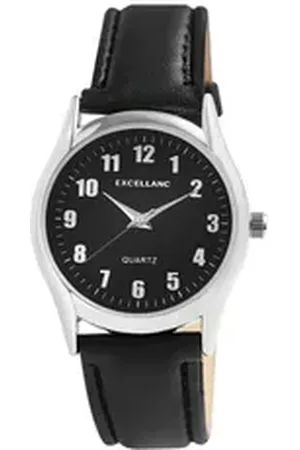 Excellanc Quarzuhr 2900226 Herrenuhr mit Lederimitations-Armband