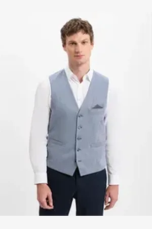 Finshley & Harding Anzugweste Max grau 54