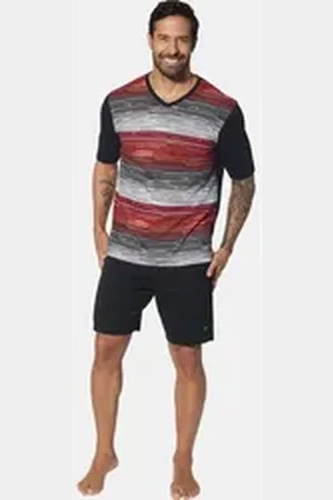 Jan Vanderstorm Shorty AUDUN (Set, 2 tlg) mit komfortablem Gummibund schwarz 4XL (68/70)