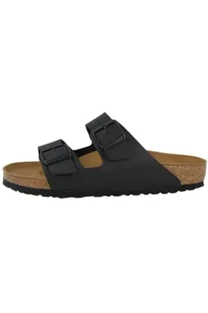 Birkenstock Arizona Birko-Flor schmal Unisex Erwachsene Sandale schwarz 45 EU