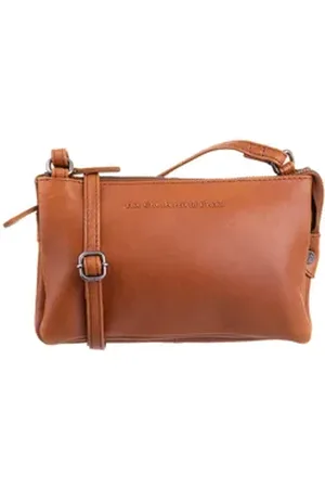 Chesterfield Clutch CC481820 Leder Handtasche Clutch (ein Stück, 1-tlg), Echtleder braun