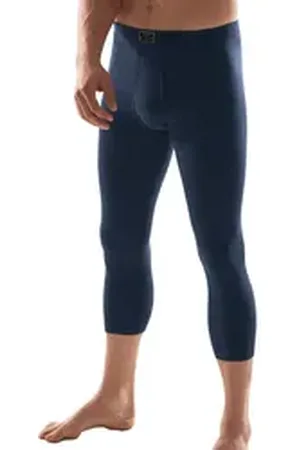 ESGE Die Wäsche-Macher Lange Unterhose Herren Unterhose 3/4 lang Jeans (Stück, 1-St) mit eingriff blau 9