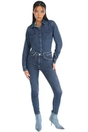 Colins Girlfriend-Jeans 760 Diana Super Slim Fit High Waist Skinny Leg Blaue Damen-Jeanshose 26-30