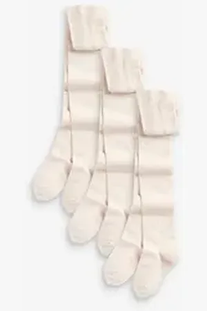 Next Strumpfhose Schulstrumpfhosen, 3er-Pack (3 St) beige 166-168 (15-16 J.)