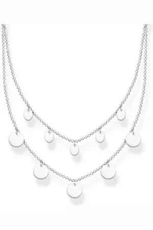 Thomas Sabo Kette mit Anhänger KE1961-001-21 Halskette mit Anhänger Collier Damen Coins Sterling-Sil
