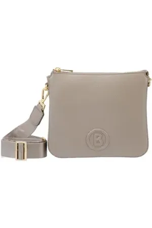 Bogner Umhängetasche Hedwig Shoulderbag, aus echtem Rindsleder grau