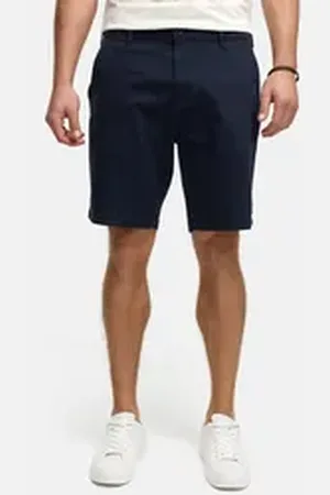 INDICODE Chinoshorts INSeven mit dezenten Gesäßtaschen blau M
