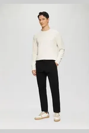 QS by s.Oliver Stoffhose Phoenix: Strukturierte Chino im Regular Fit Garment Dye schwarz 29/36