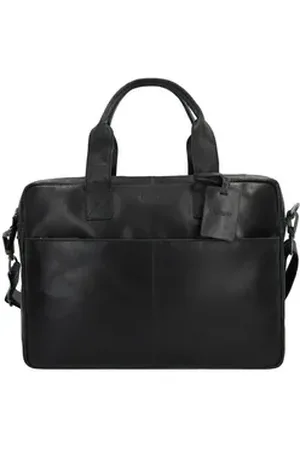 Burkely Aktentasche Vintage, Leder schwarz