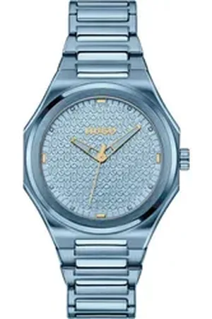 HUGO BOSS Quarzuhr #GRAIL FOR HER 1540176, Armbanduhr, Damenuhr, Silikonarmband, analog blau