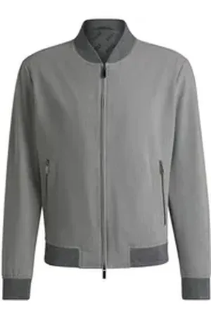 HUGO BOSS Baumwollsakko Jacke - Slim Fit grau 54