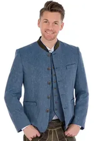 Hammerschmid Trachtenjanker Janker - VOLKER - taubenblau blau 29