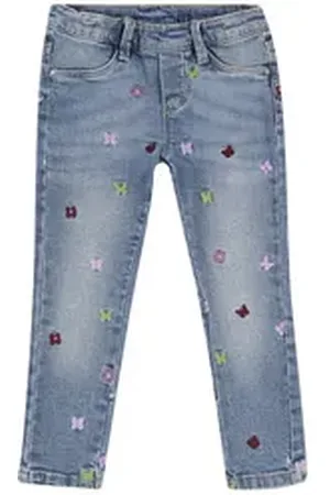QS by s.Oliver Skinny-fit-Jeans (1-tlg) Stickerei blau|lila|schwarz 140