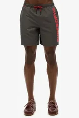 Superdry Badeshorts SPORT GRAPHIC 17 SWIM SHORT grau XL