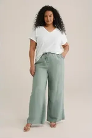 WE Fashion Anzughose grün 48