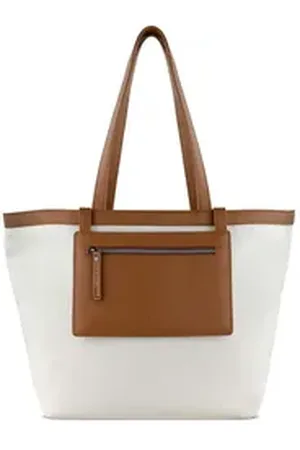 Bugatti Schultertasche Tote Bag (Set, 2-tlg) beige