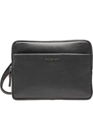 Bogner Umhängetasche Linus Shoulderbag, aus echtem Rindsleder schwarz