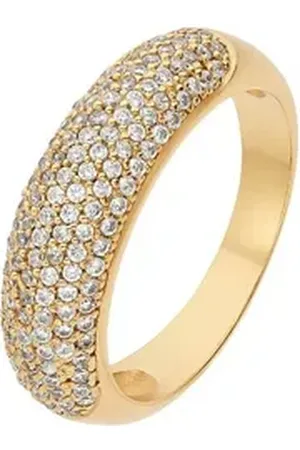 Noelani Silberring für Damen, Sterling Silber 925, Zirkonia (synth) (Ring, 1-tlg) gelb|goldfarben 52