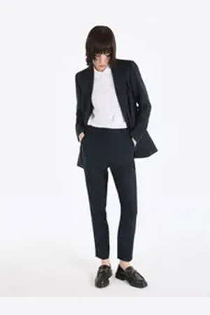 Colins Girlfriend-Jeans Schwarze Damenhose, Niedrige Taille, Gerade Beine, Schmaler Schnitt 36