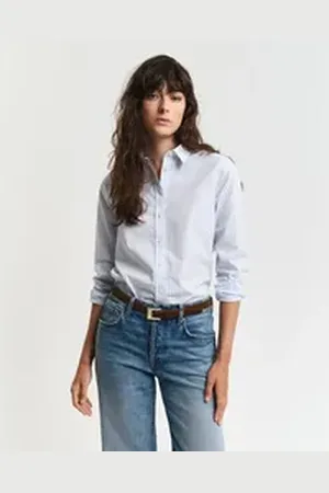GANT Langarmbluse blau 42