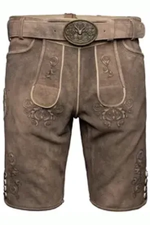 KRÜGER Trachtenlederhose Ralph Herren braun 52