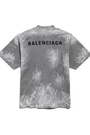 Balenciaga Print-Shirt L grau|schwarz L