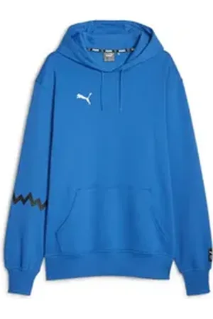 PUMA Kapuzenpullover Herren Kapuzenpullover Hoops Team Hoodie 676648 blau L