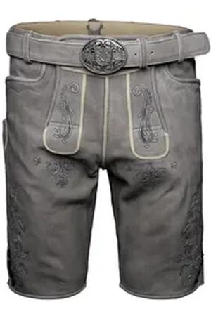 KRÜGER Trachtenlederhose Lucius Herren grau 54