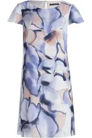Betty Barclay Cocktailkleid blau|weiß 40