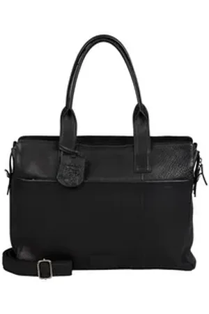 Burkely Businesstasche Workbag, aus echtem Leder schwarz