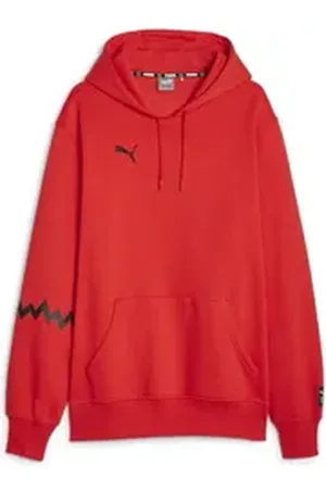 PUMA Kapuzenpullover Herren Kapuzenpullover Hoops Team Hoodie 676648 rot L