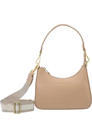 Bogner Schultertasche Odette Shoulderbag, aus echtem Rindsleder beige