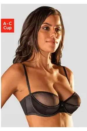 Petite Fleur Büstenhebe mit ausziehbarem Obercup, sexy Dessous, Reizwäsche schwarz 70