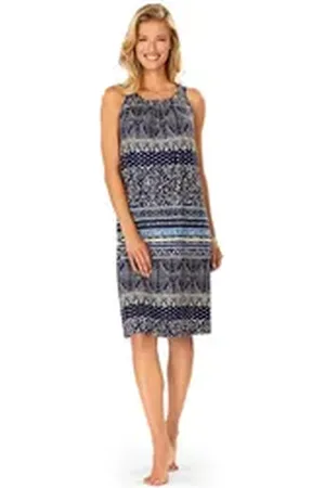ASCAFA Strandkleid Beach (Packung, 1-tlg., 1-teilig) Damen Trägerkleid 95cm Sommerkleid Maritim Strandmode blau|lila 50