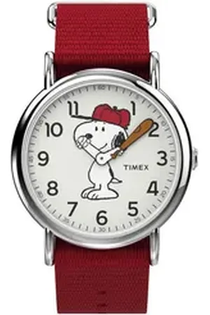 Timex Quarzuhr x Peanuts Snoopy 38mm Fabric Strap Watch, (1-tlg), Analoge Uhr Einheitsgröße