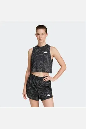 adidas Performance Tanktop TE MIN AOP TANK schwarz XL