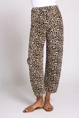 Zhrill 3/4-Hose IZA mit Leo-Print braun 26