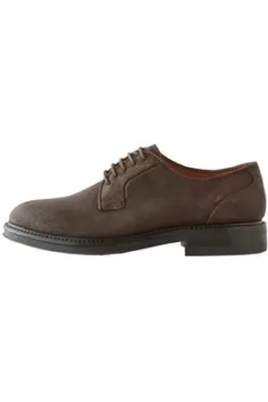 Next Derby-Schuhe aus gewachstem Veloursleder Schnürschuh (1-tlg) braun 41 EU