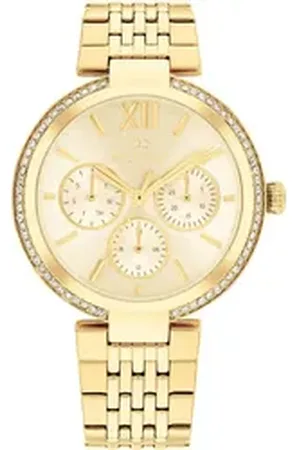 Tommy Hilfiger Multifunktionsuhr SOPHIA 1782697, Quarzuhr, Armbanduhr, Damenuhr, Datum, Edelstahlarmband goldfarben