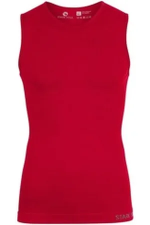 STARK SOUL Funktionsshirt Tanktop Unterzieh-Shirts Ärmellos Seamless - WARM UP - rot S/M