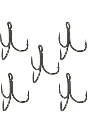 Fox Rage Drillingshaken Predator Powerpoint X- Strong Trebles Semi-Barbed - 8 Drillinge