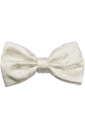 Paul Malone Fliege Herren Schleife modern elegant floral uni Hochzeit Fliege-v41 (mit Karton), ivory beige