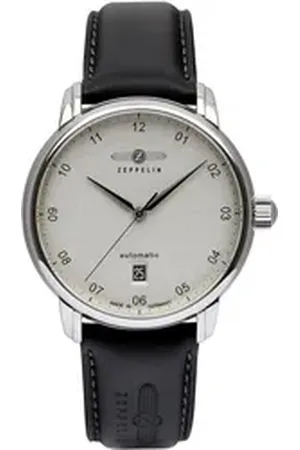 Zeppelin Automatikuhr New Captain ́s Line 8652-1, Mechanische Uhr, Armbanduhr, Herrenuhr, Datum, Made in Germany schwarz