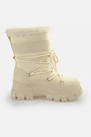 Buffalo Aspha Blizzard Schnürboots beige 38 EU