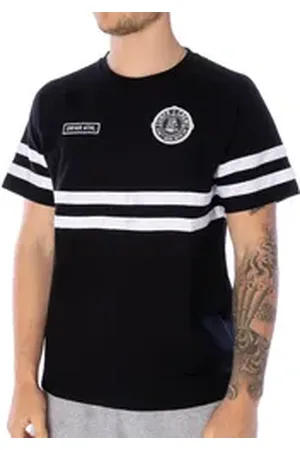 UNFAIR ATHLETICS T-Shirt T-Shirt Unfair DMWU kontrastfarbene Streifen schwarz L