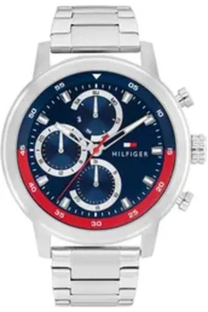 Tommy Hilfiger Multifunktionsuhr Rocky 1792179, Quarzuhr, Armbanduhr, Herrenuhr, Edelstahlarmband, analog silberfarben