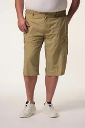 Happy Size Men Plus Bermudas Men+ Cargo-Capri UV- Mückenschutz Elastikbund rosa 4XL