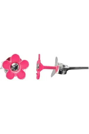 Akzent Ohrring-Set Florette 925/- Echt Silber Kinder Ohrstecker "Florette", Blume (Paar), Mädchen Ohrring silberfarben