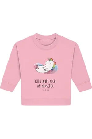 Mr. & Mrs. Panda Longpullover Einhorn Wolke 7 12. - 18. Monat - Cotton Pink - Geschenk, Lächeln, Ei (1-tlg) rosa 12. - 18. Monat